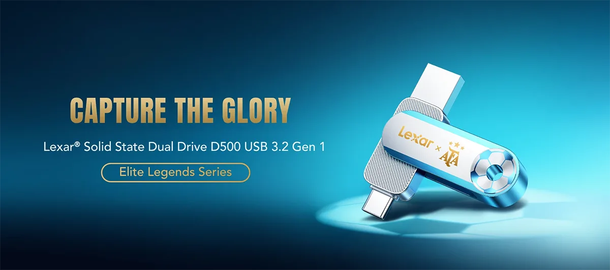 Lexar Elite Legend Dual Drive D500 Multi-Functional 128GB USB 3.2 Type-C SSD - AFA Legacy Collector's Edition Price in Bangladesh